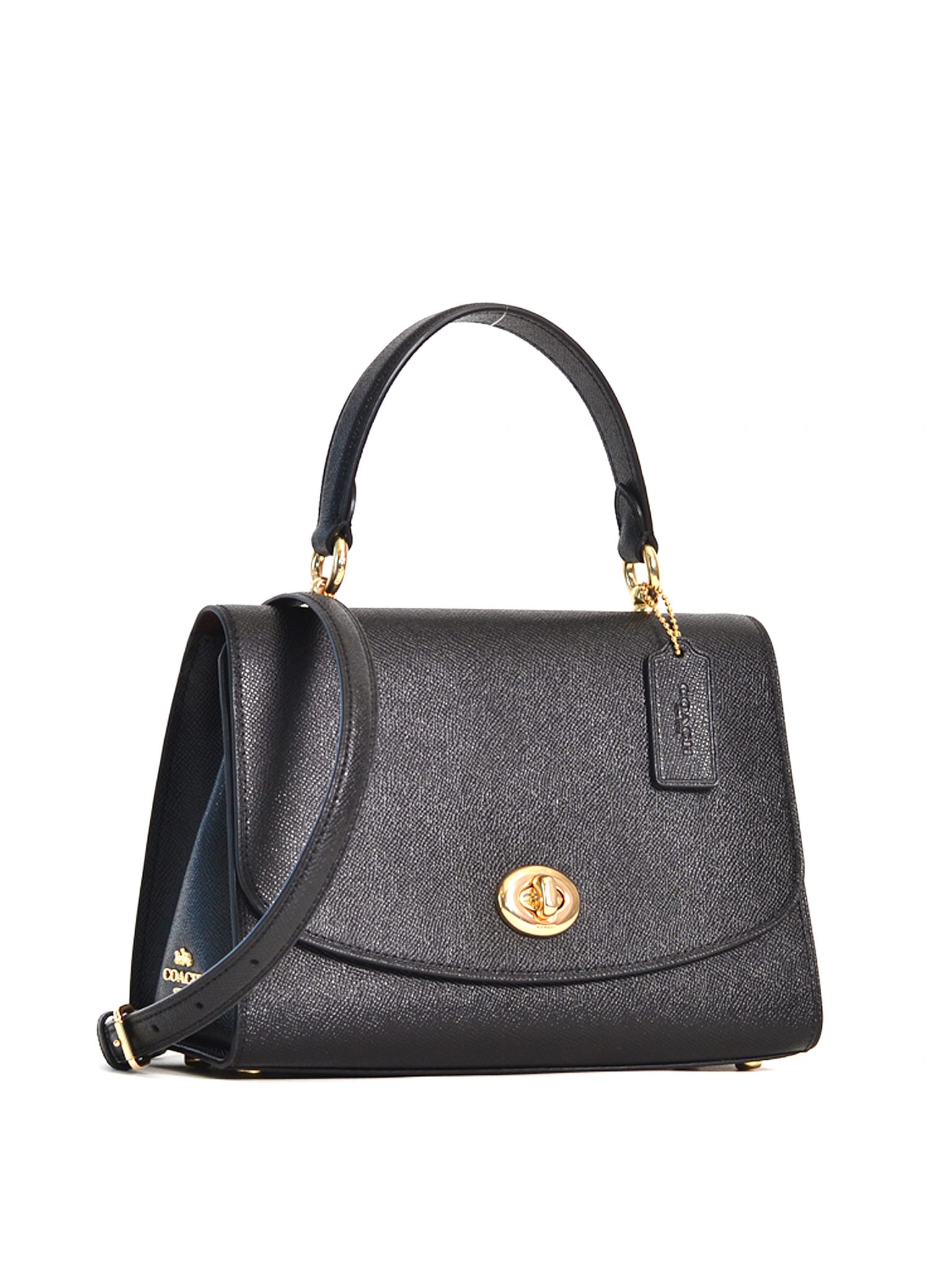 Coach Tilly Top Handle Satchel Black - Averand