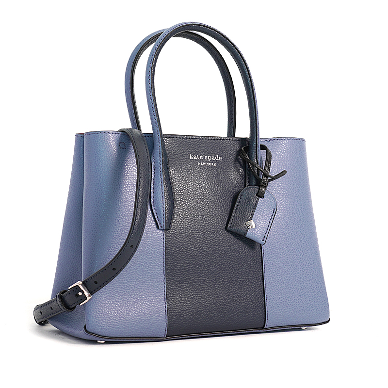 Kate Spade Eva Split Handle Small Top Zip Satchel Blueberry Cobbler