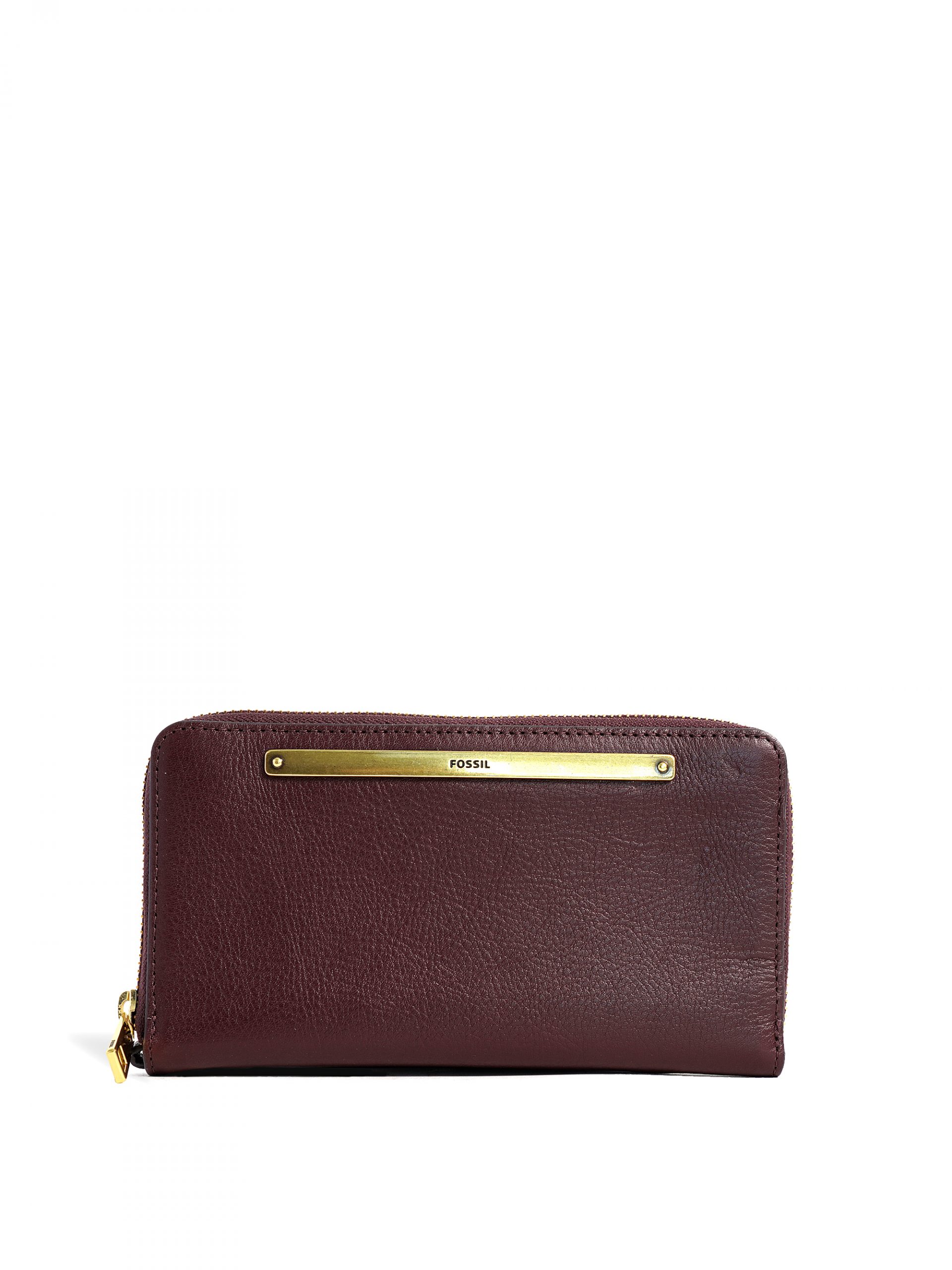 Fossil Liza Zip Clutch Fig - Averand