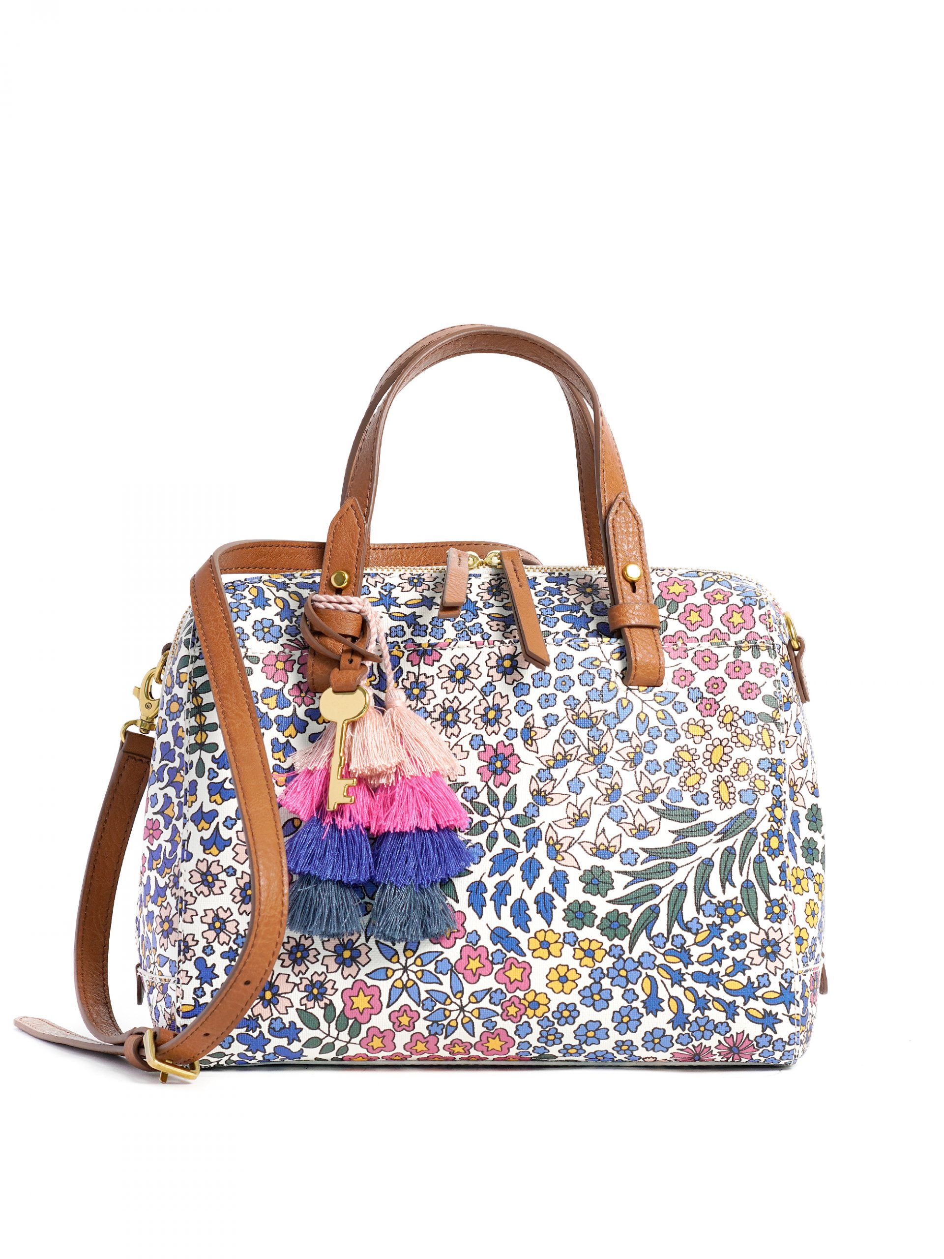 Fossil Rachel Satchel Light Floral