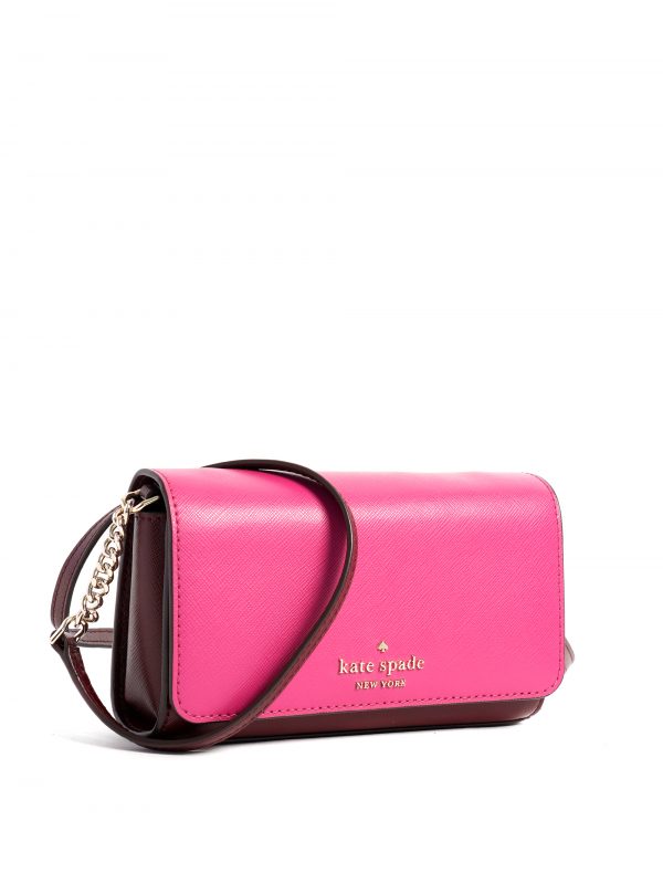 Kate Spade Staci Colorblock Small Flap Crossbody Pink Multi - Averand