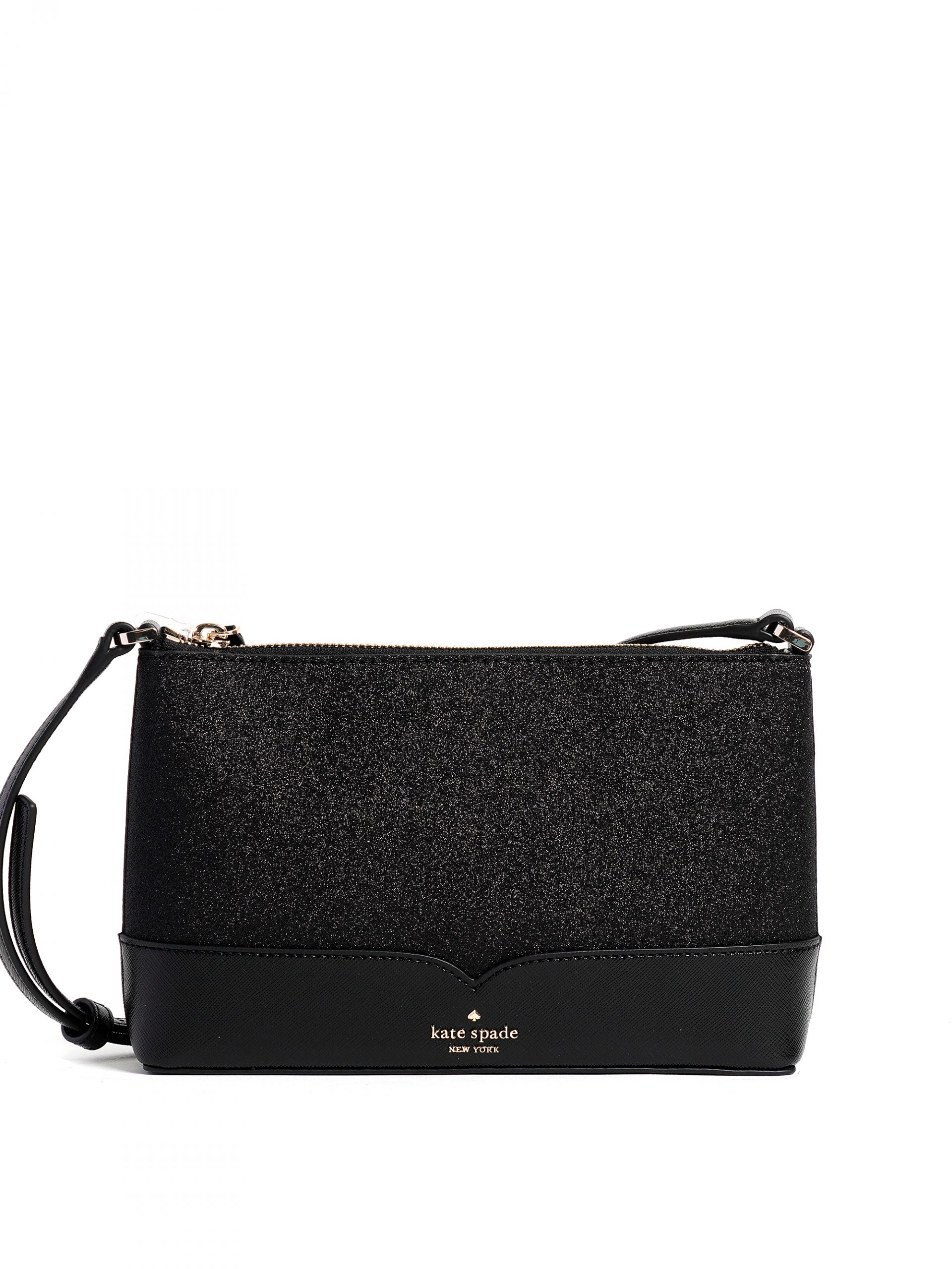 Kate Spade Lola Glitter Crossbody Black - Averand