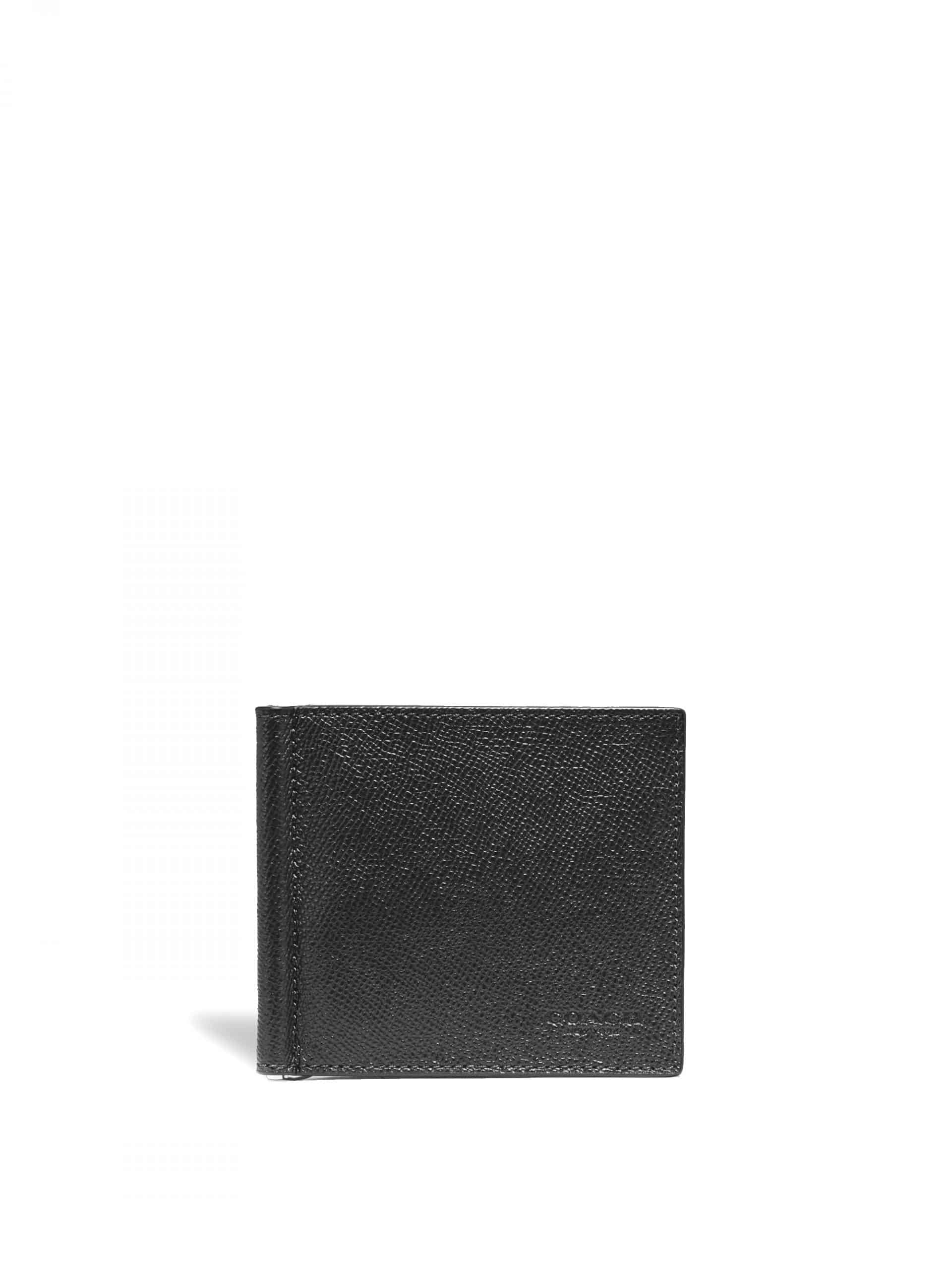 Coach Money Clip Billfold Black - Averand