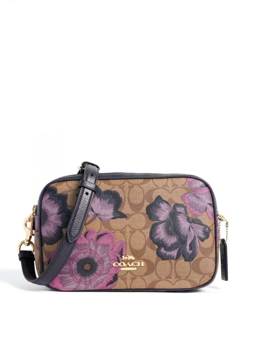 Coach Jes Crossbody in Signature Canvas With Kaffe Fassett Print