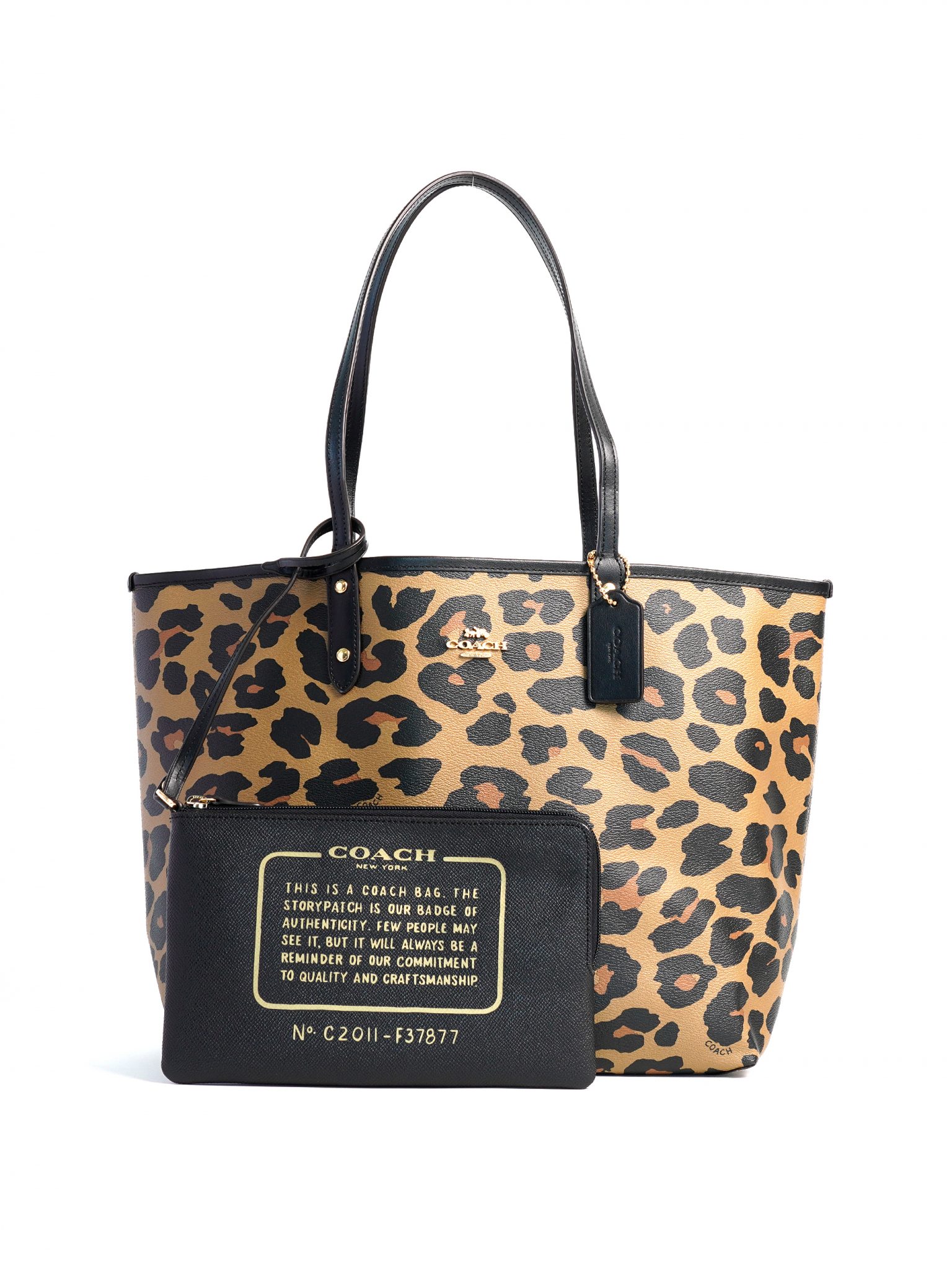 coach reversible city tote bag