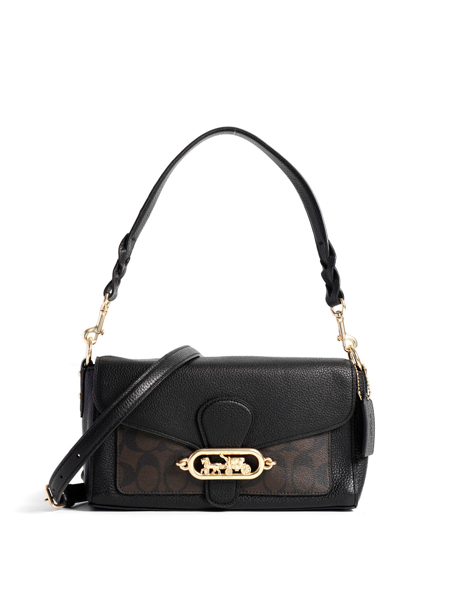 coach jade shoulder bag black