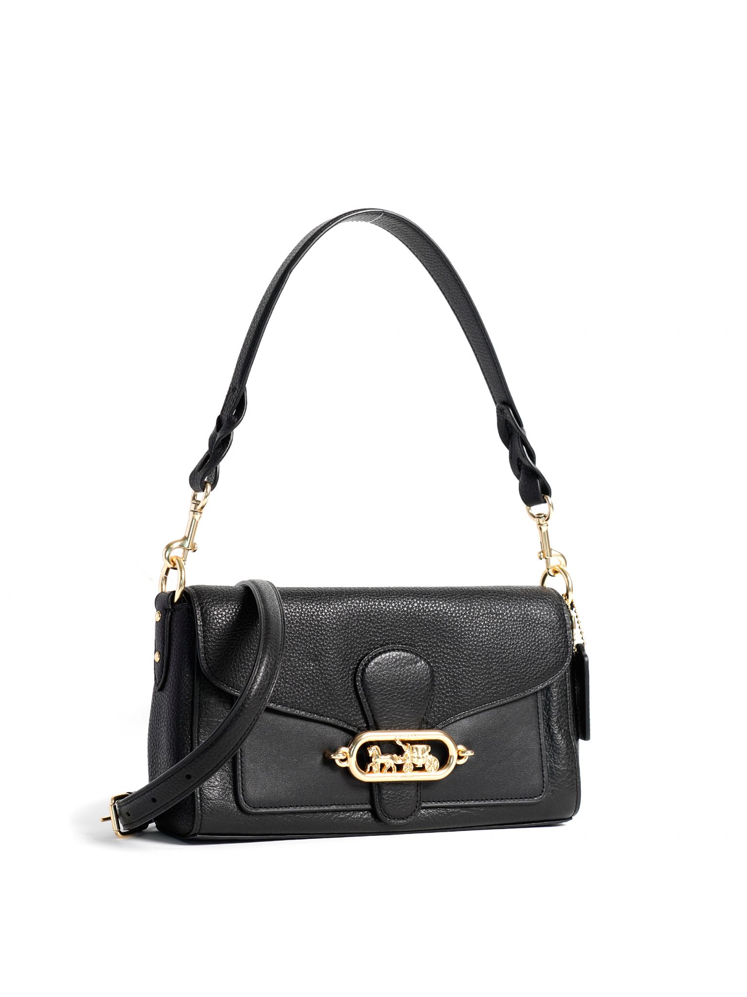 coach jade shoulder bag black