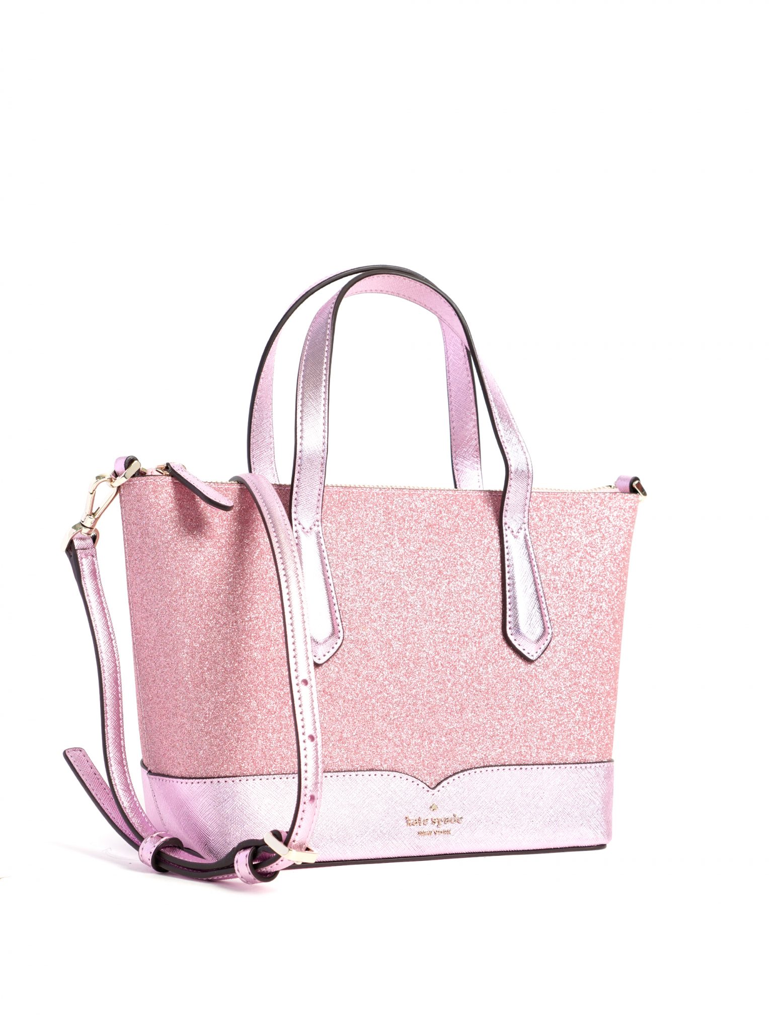 Kate Spade Lola Glitter Satchel Rose Pink Averand