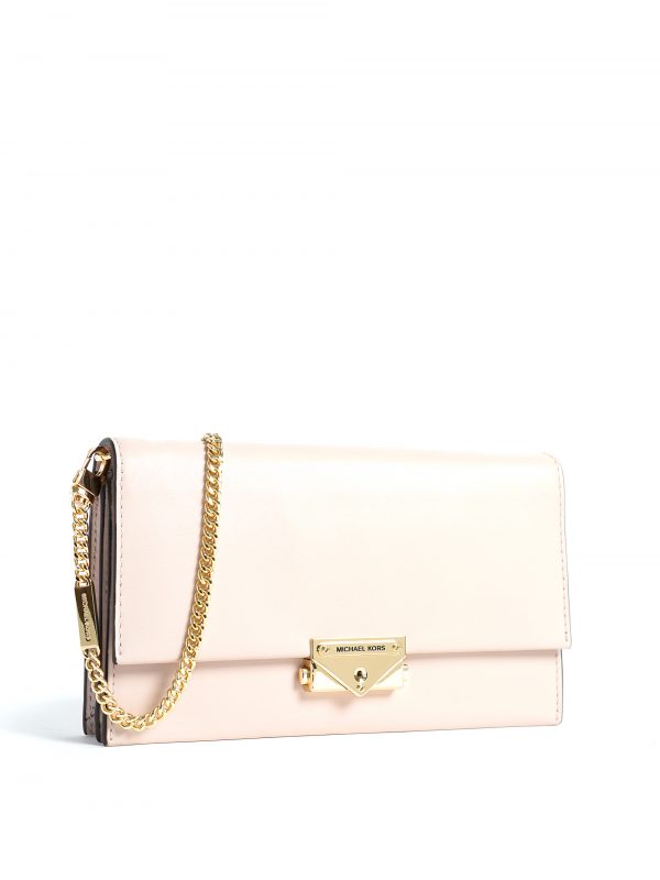 Michael Kors Cece Large Clutch Crossbody Soft Pink - Averand