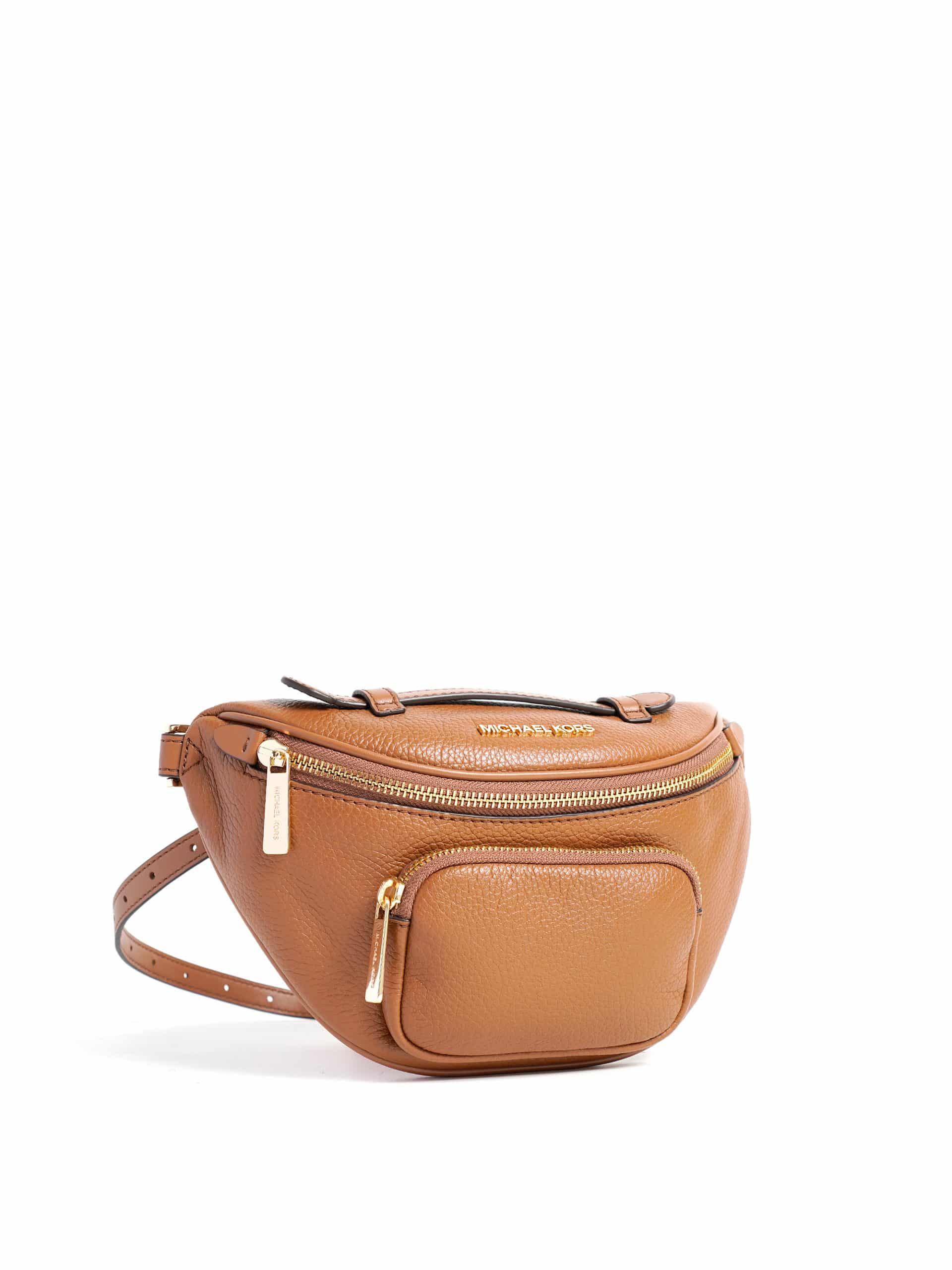 Amazon.com | Michael Kors MK Signature Fanny Pack Belt Bag Vanilla Medium | Waist  Packs