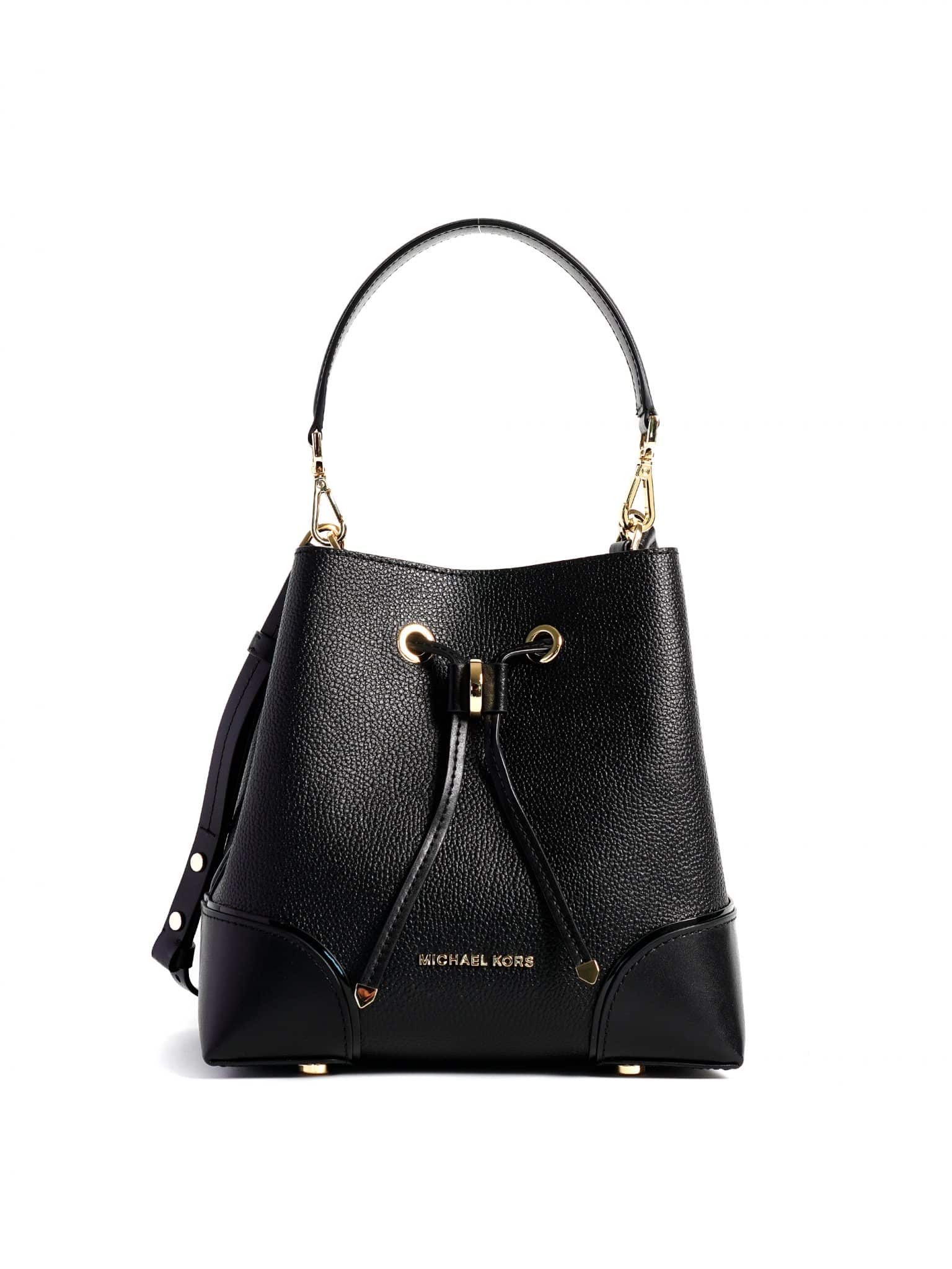 Michael Kors Mercer Gallery Small Convertible Bucket Shoulder Black ...