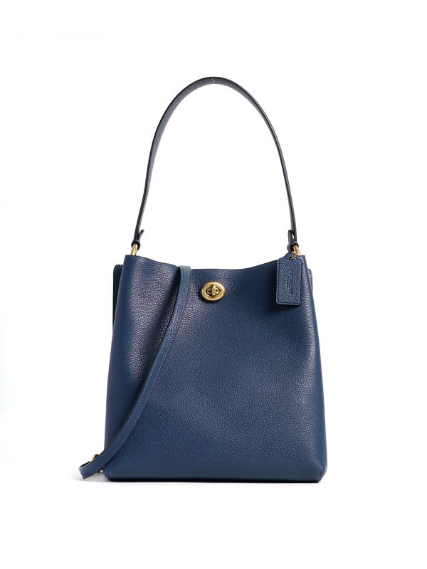 coach charlie bucket bag deep blue