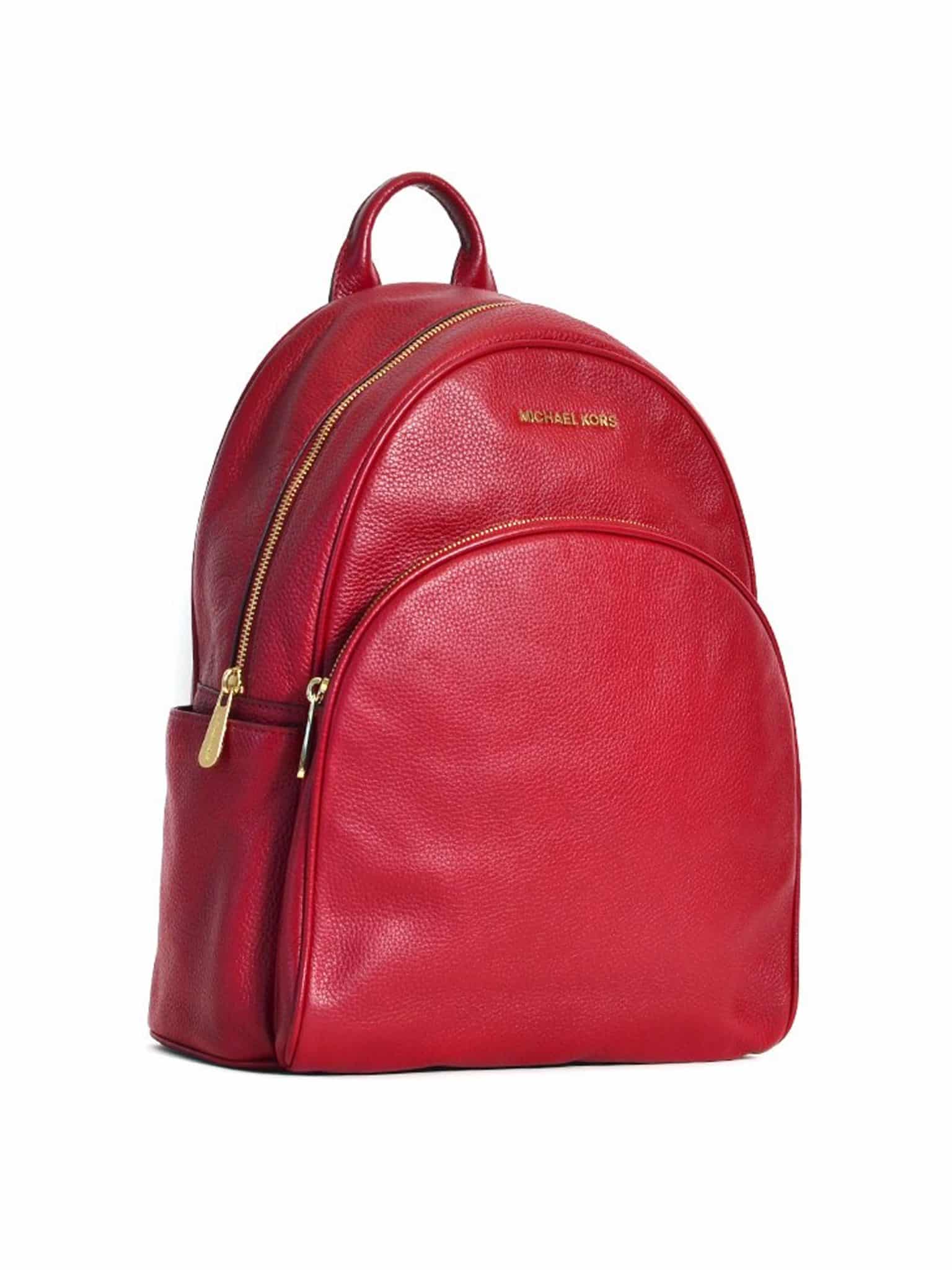 Michael Kors Abbey Large Backpack Cherry - Averand