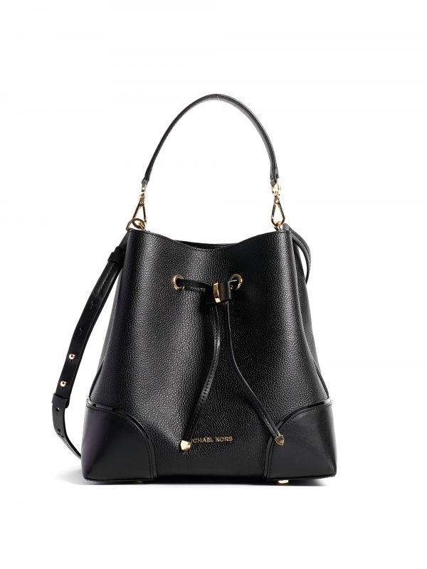 Michael Kors Mercer Gallery Medium Convertible Bucket Shoulder Black ...