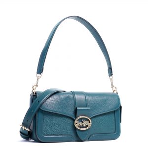 coach georgie shoulder bag peacock