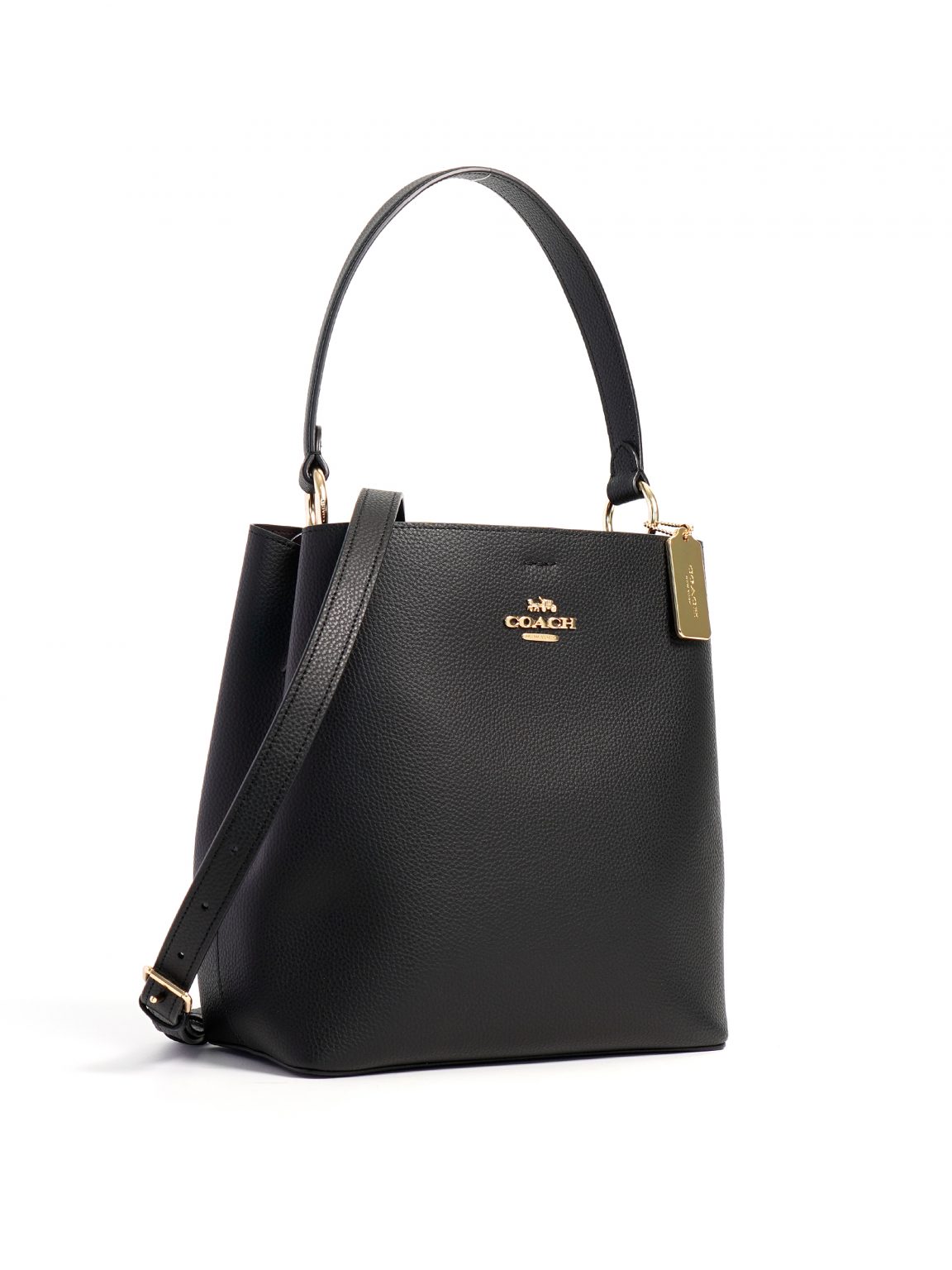 Coach Town Bucket Bag Black Oxblood 1 - Averand