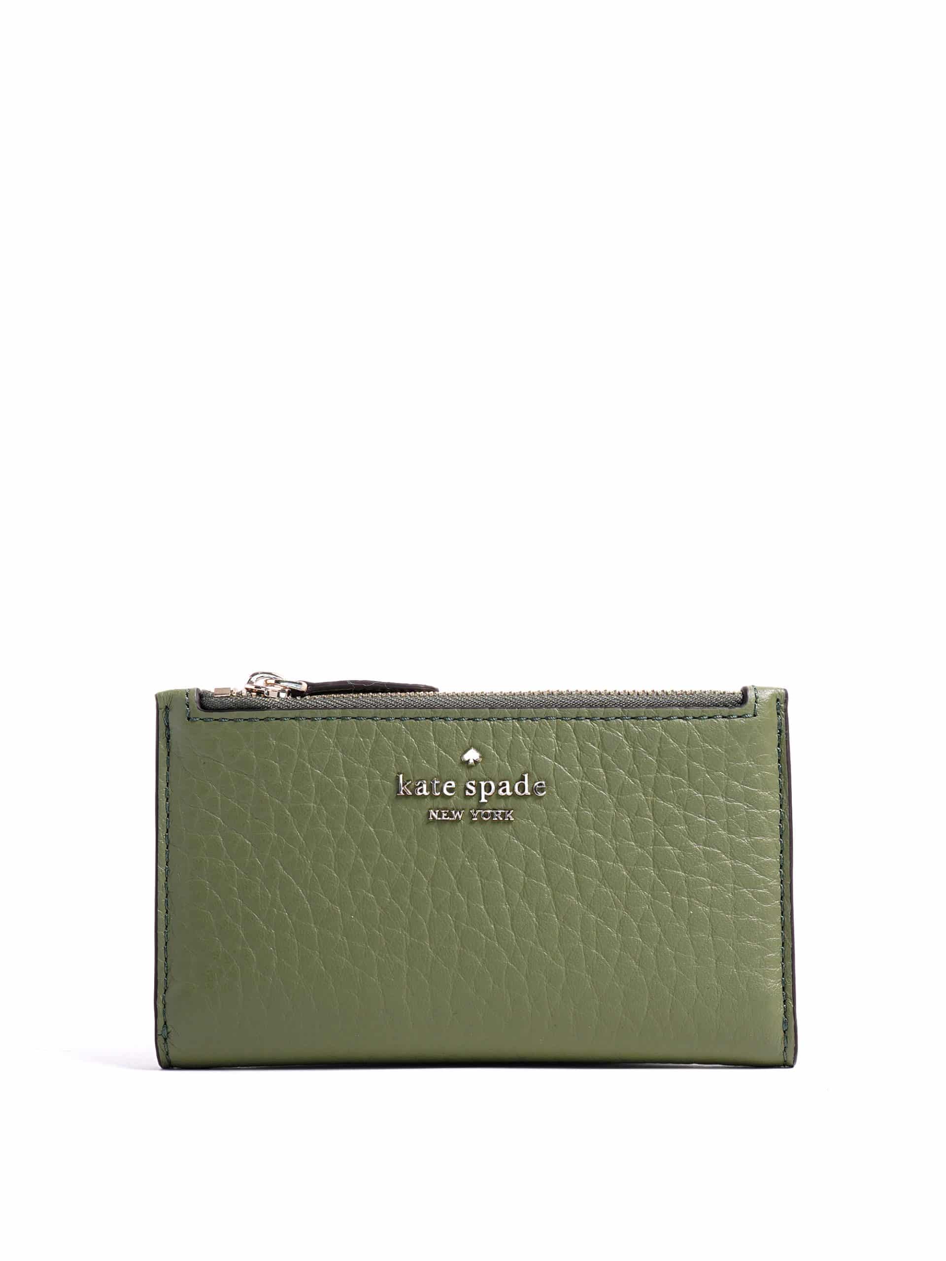 Kate Spade Leighton Small Slim Bifold Wallet Pine Isle