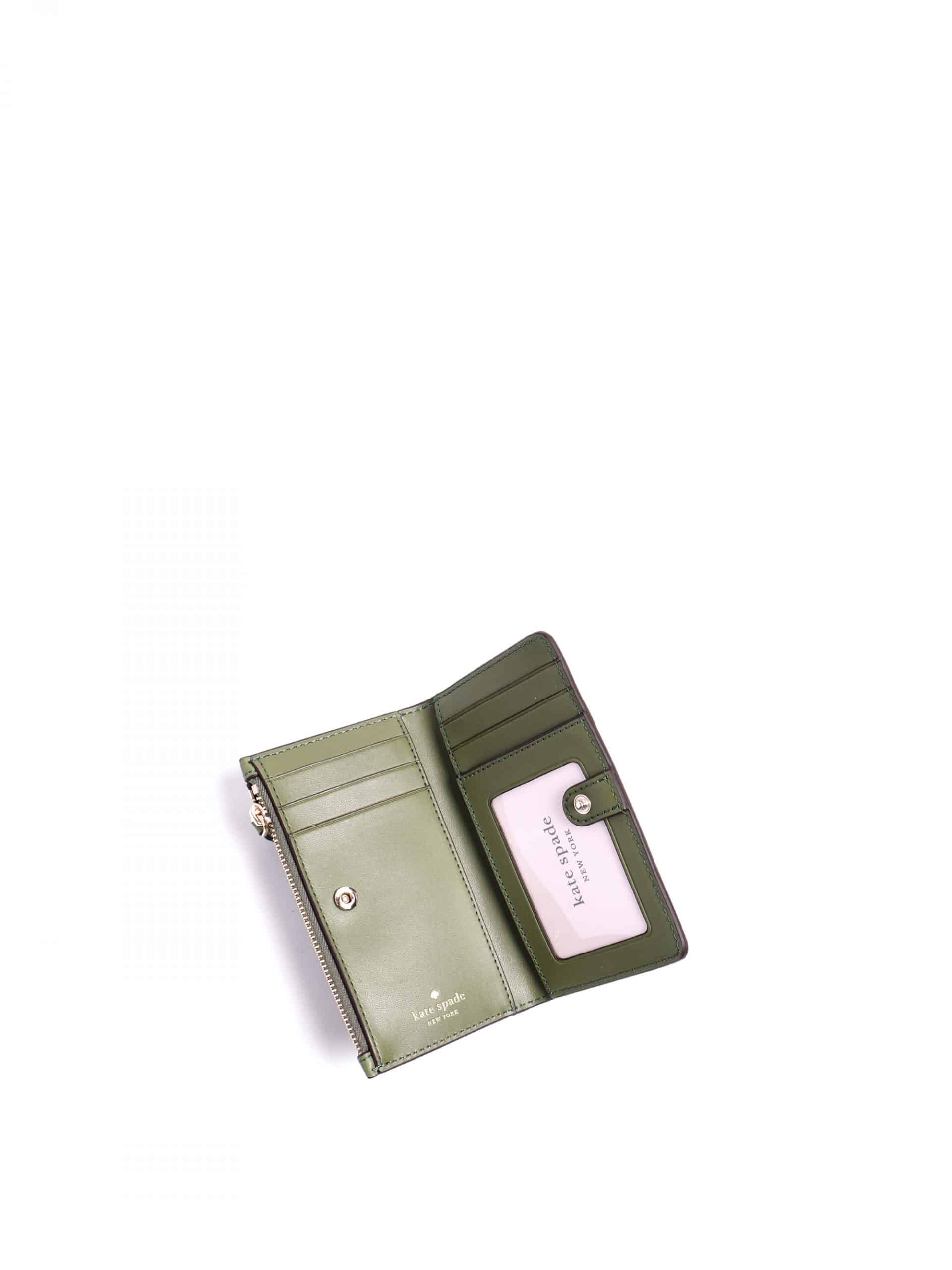 Kate Spade Leighton Small Slim Bifold Wallet Pine Isle