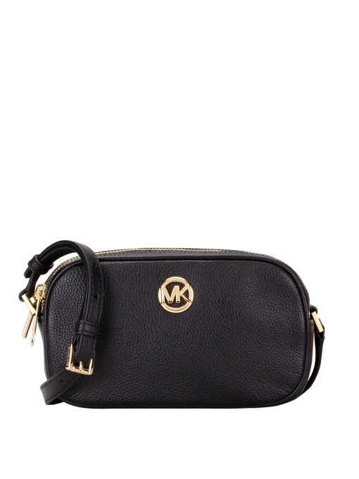 New Michael Kors Fulton double zip messenger crossbody shops bag