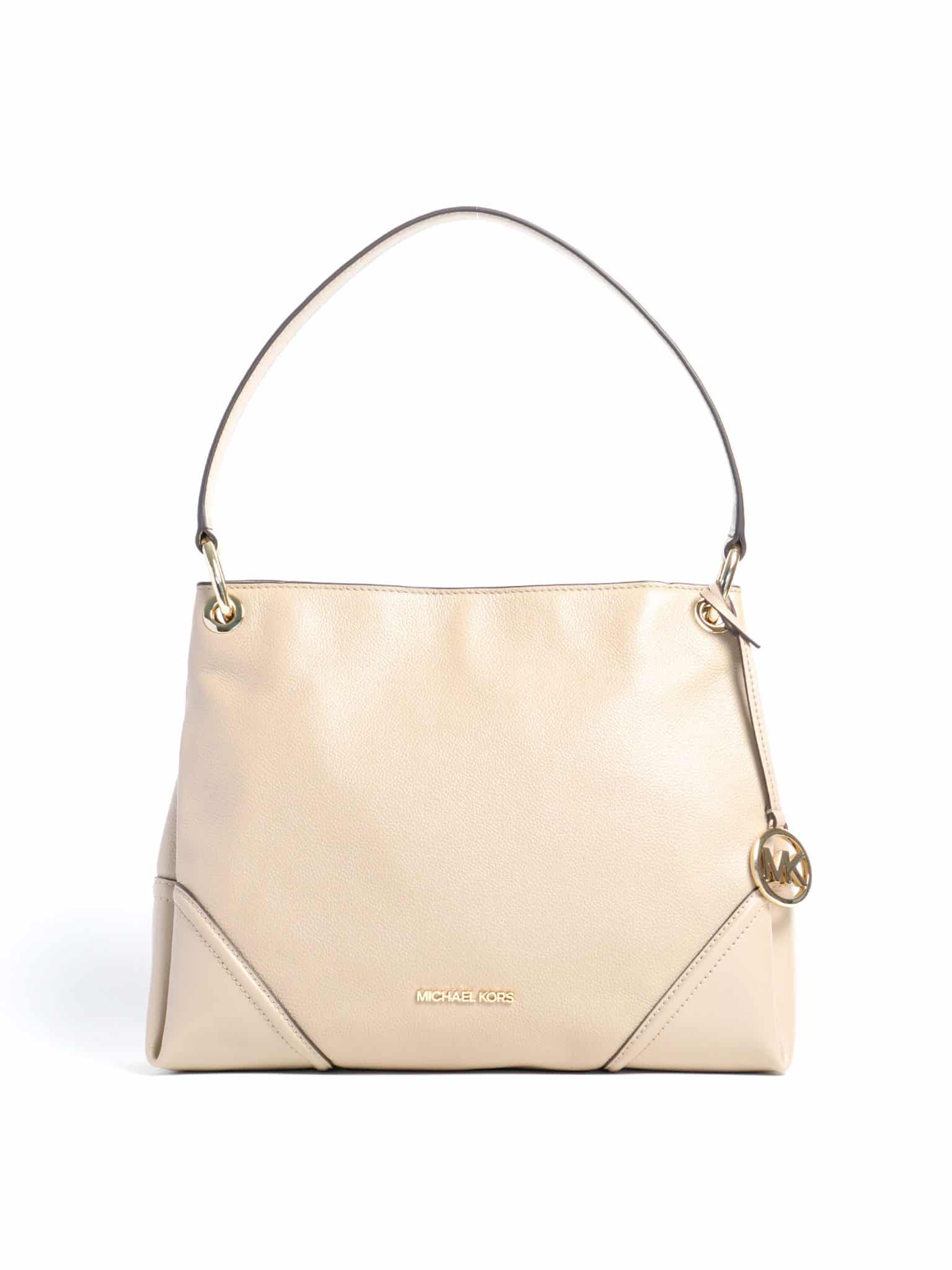 mk nicole medium leather shoulder bag