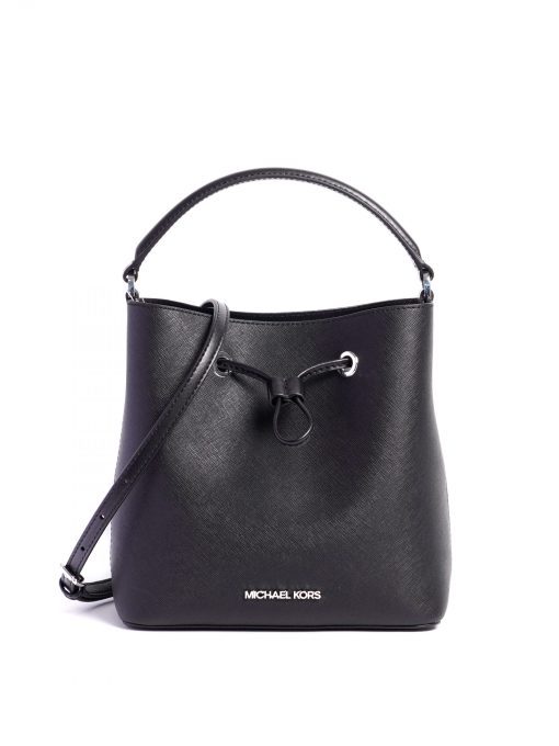 Michael Kors - Suri Medium Leather Bucket Bag Black