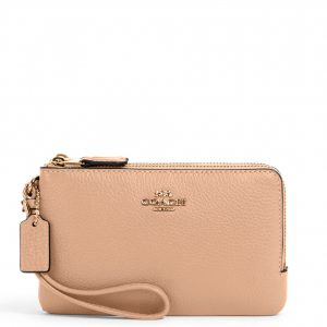 coach taupe wristlet