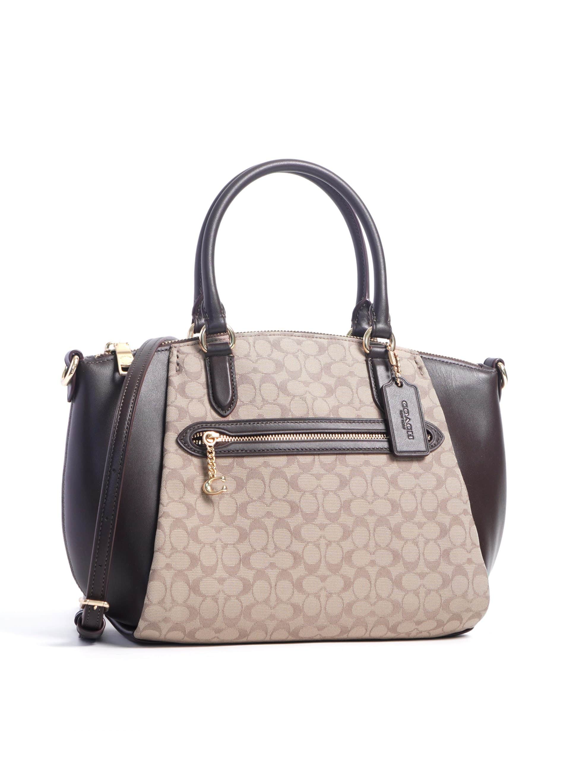 signature jacquard elise satchel