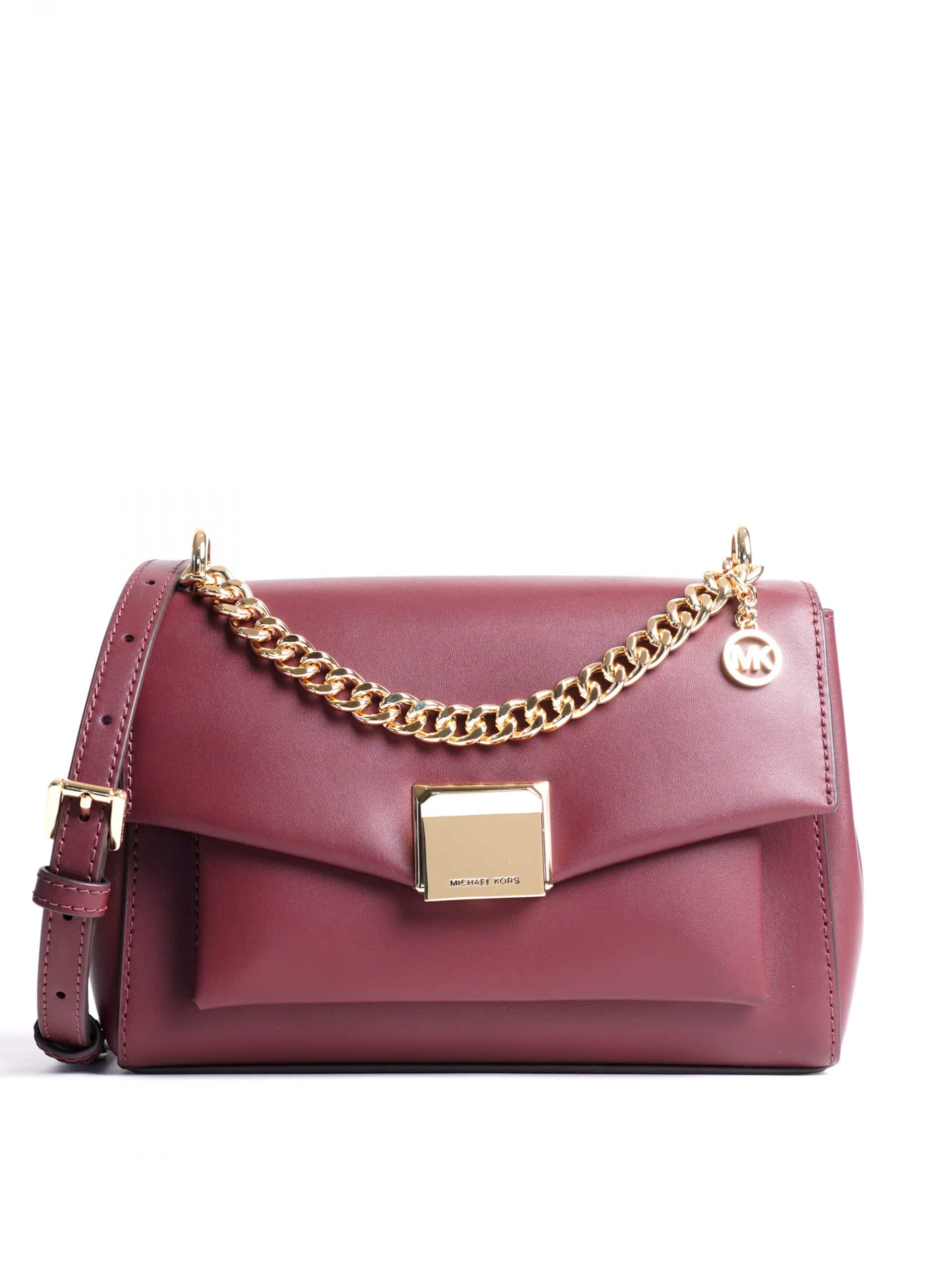 Michael Kors Lita Medium Crossbody Bag Merlot - Averand