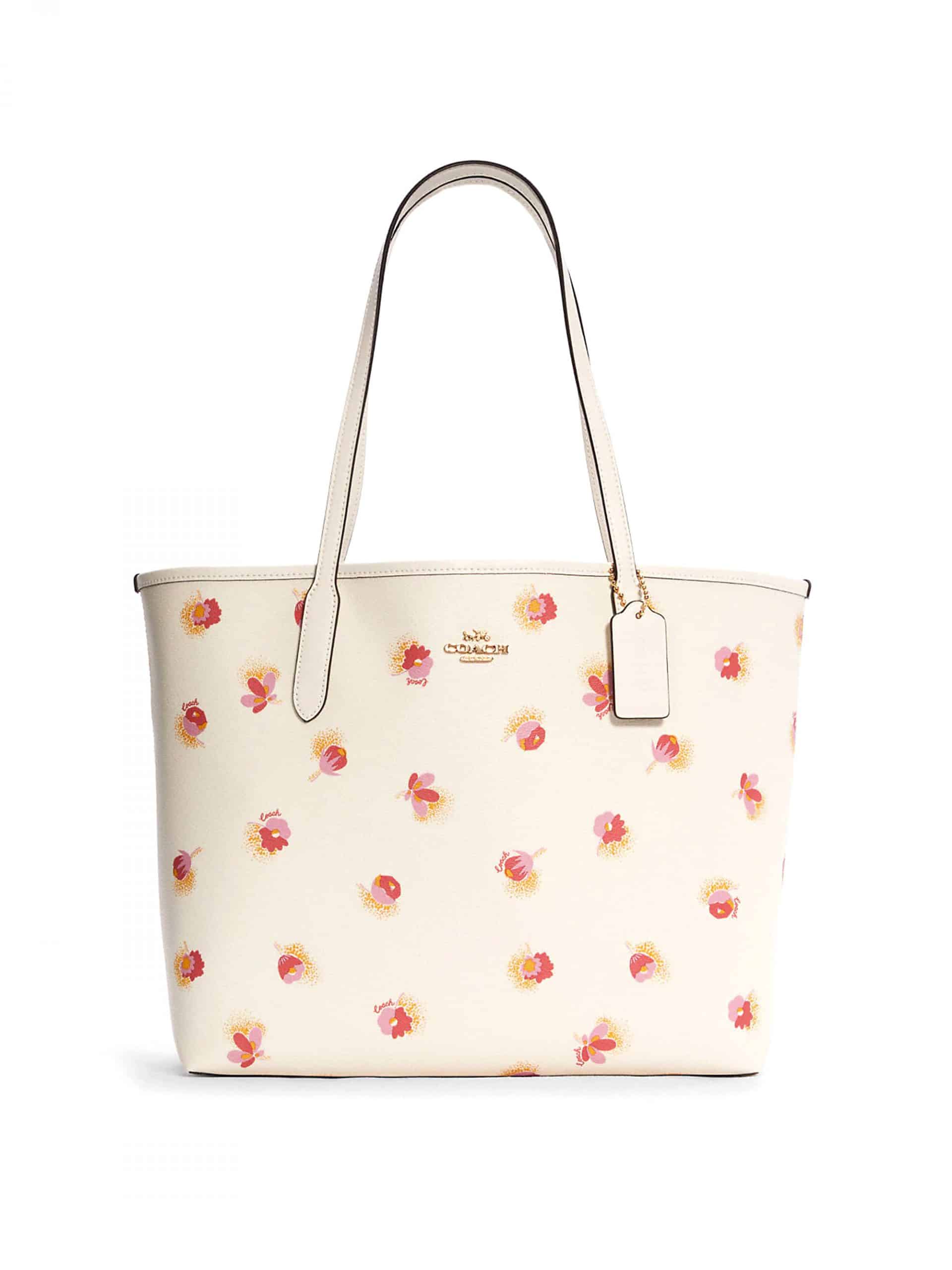 Coach City Tote Pop Floral Print Chalk Multi - Averand