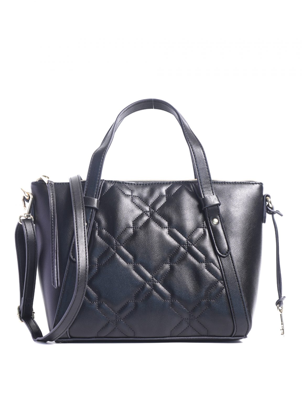 Fossil Avondale Satchel Quilted Black - Averand