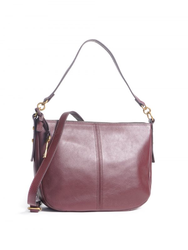 fossil jolie crossbody claret red