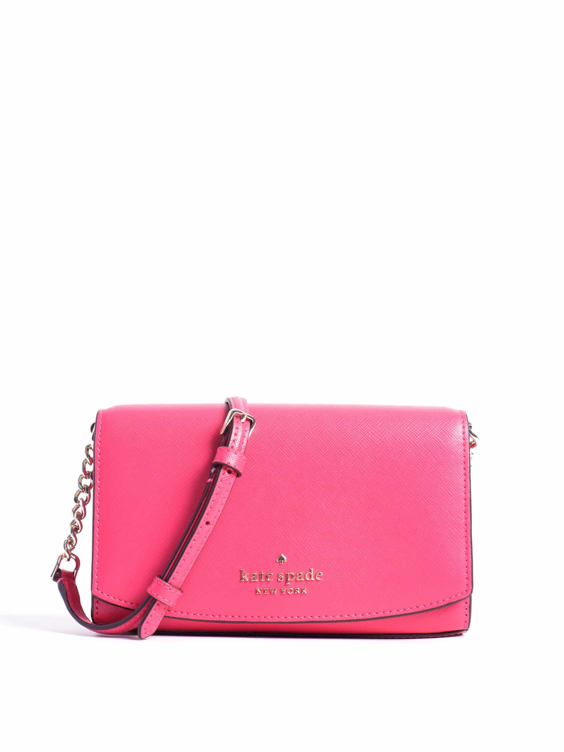 Kate Spade Staci Small Flap Crossbody Pink Ruby - Averand