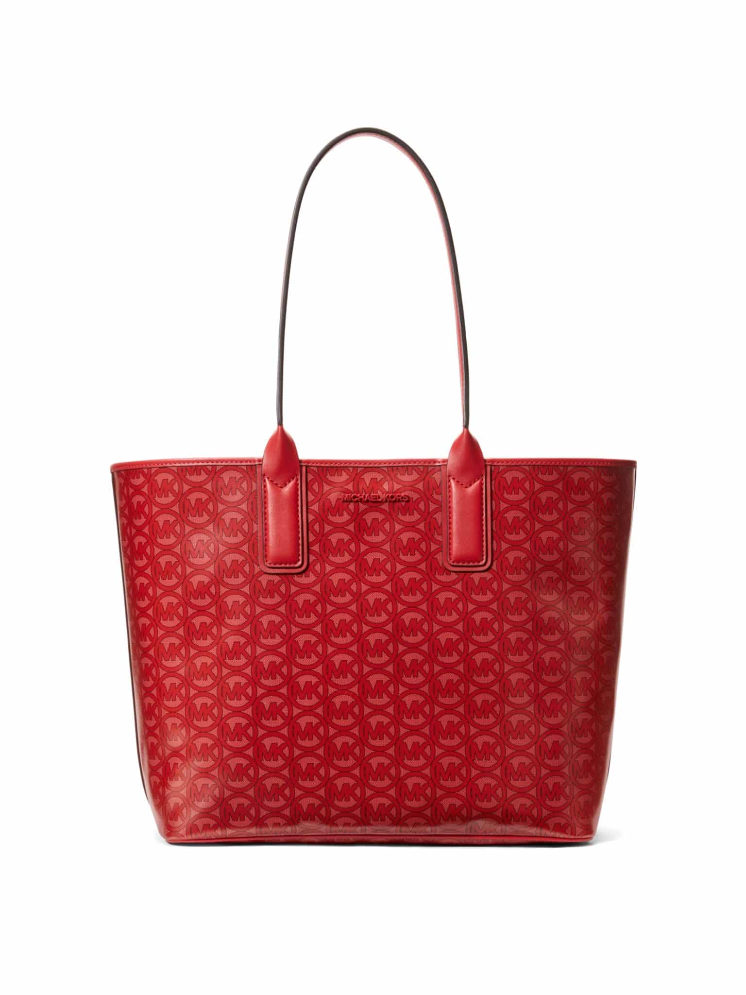 Michael Kors Jodie Large Tote Logo Jacquard Flame - Averand