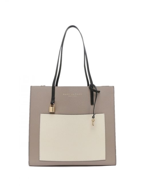 Marc Jacob Grind Colorblock Tote Bag Loam Soil Multi Averand