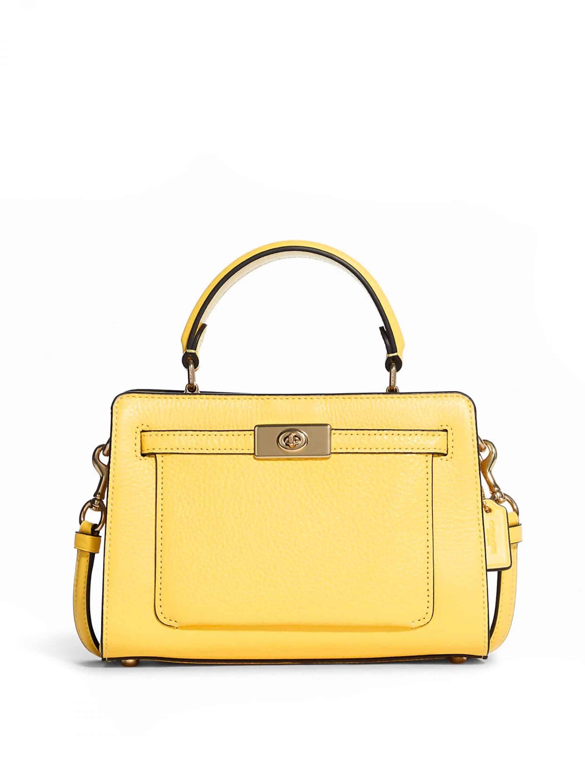 Coach Mini Lane Top Handle Retro Yellow Averand