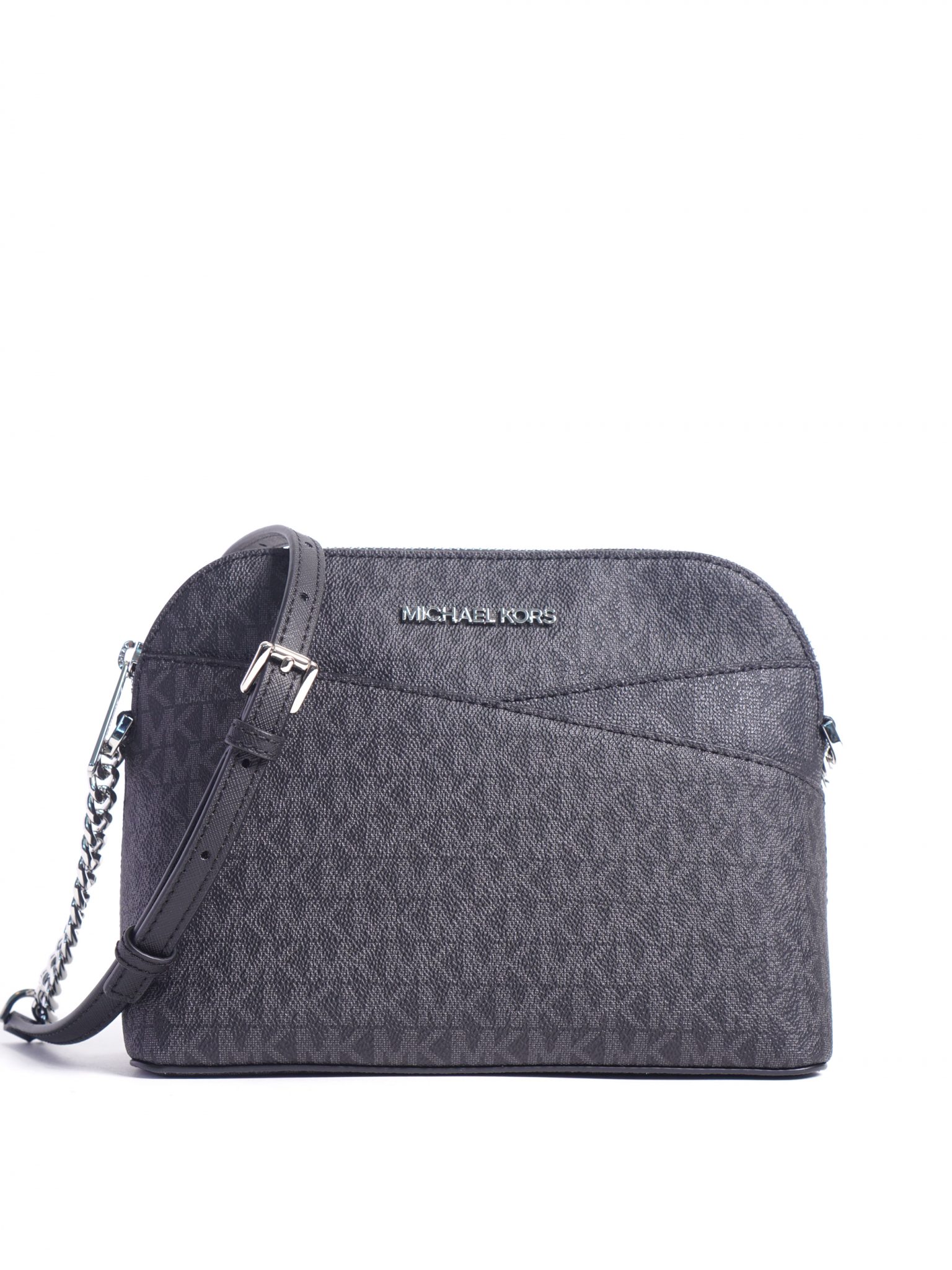 Michael Kors Jet Set Travel Medium Dome Crossbody Signature Black - Averand