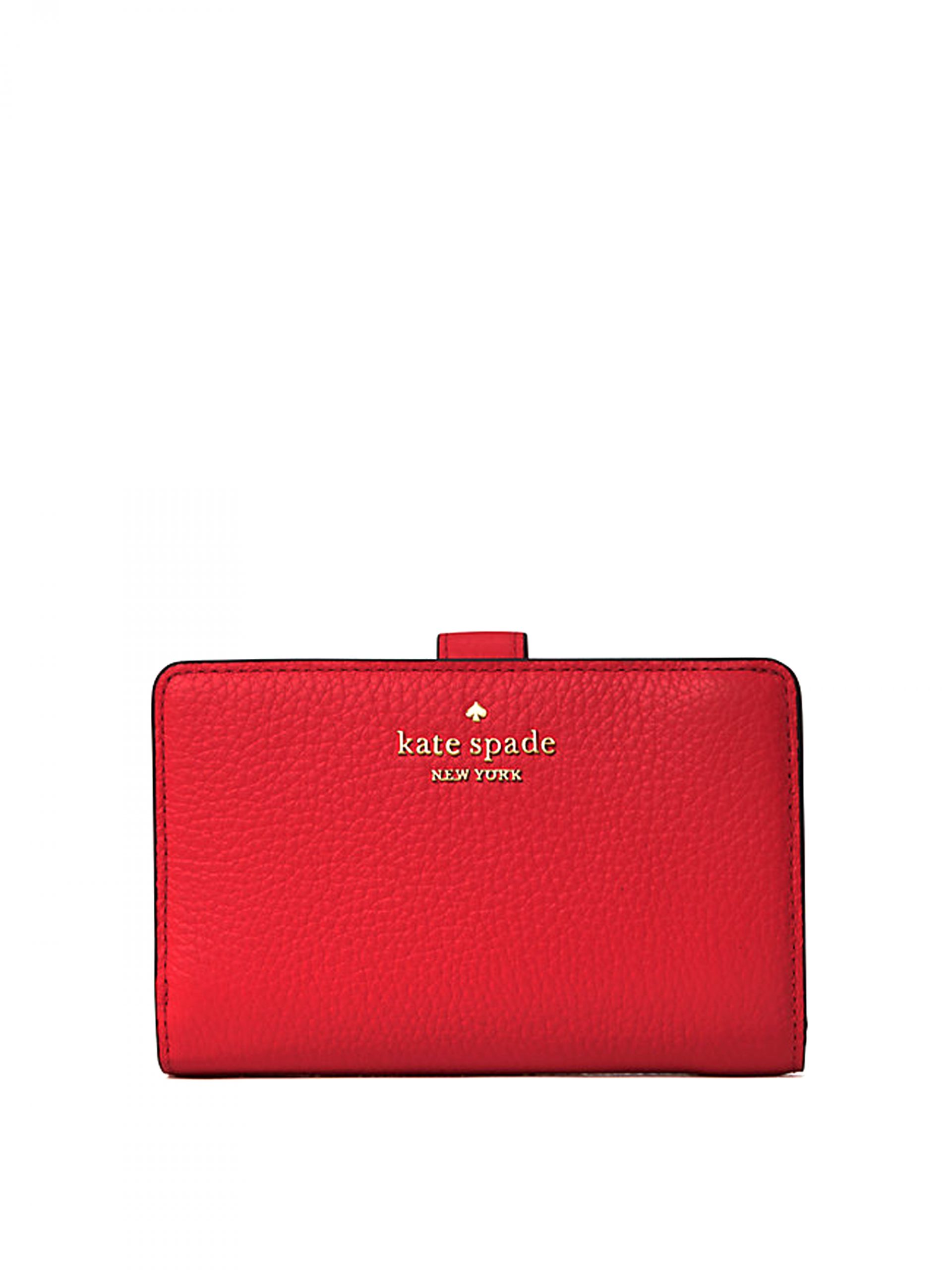 Kate Spade Leila Medium Compact Bifold Wallet Red Currant - Averand
