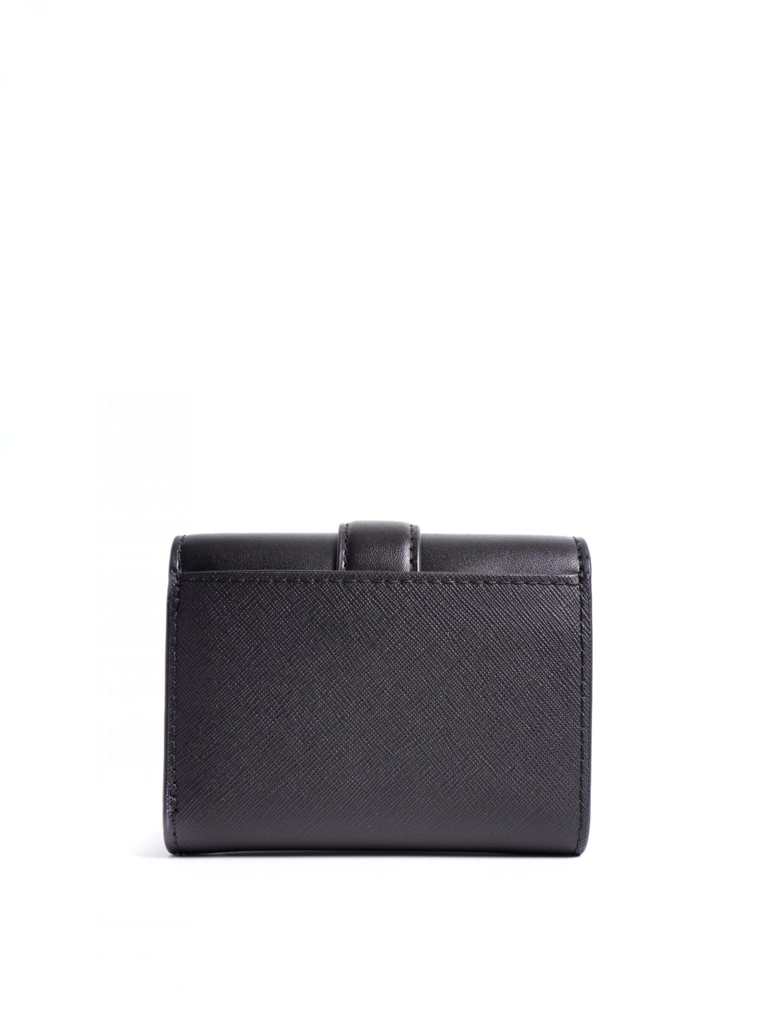 Michael Kors Carmen Medium Flap Bifold Wallet Black - Averand