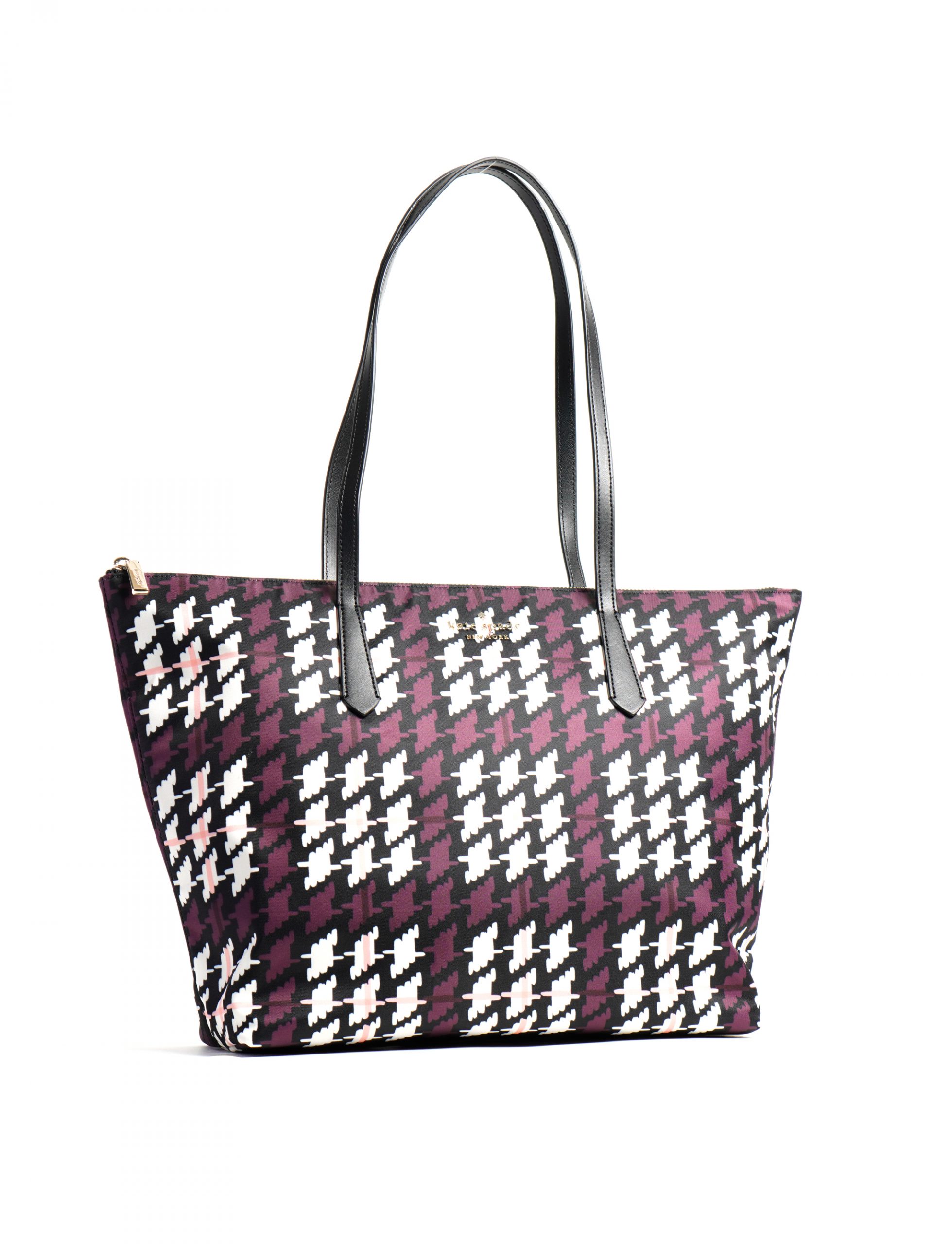 Kate Spade Kitt the Little Better Houndstooth Nylon Tote NWT – Chic  Boutique Consignments