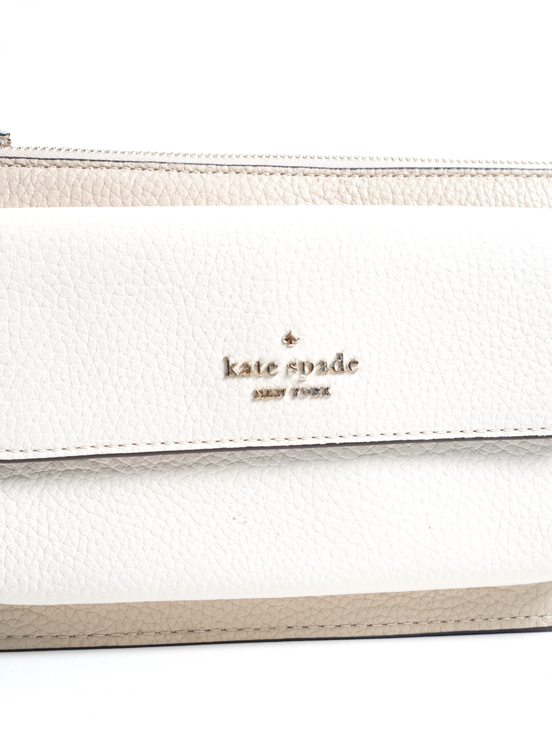 Kate Spade K9398 Leila Flap Backpack with Faux Shearling in  Light Sand