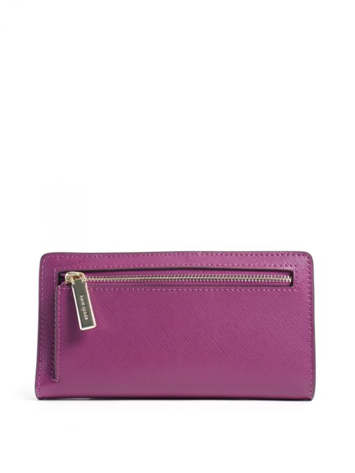 Kate Spade Staci Large Slim Bifold Wallet Plum Pie - Averand