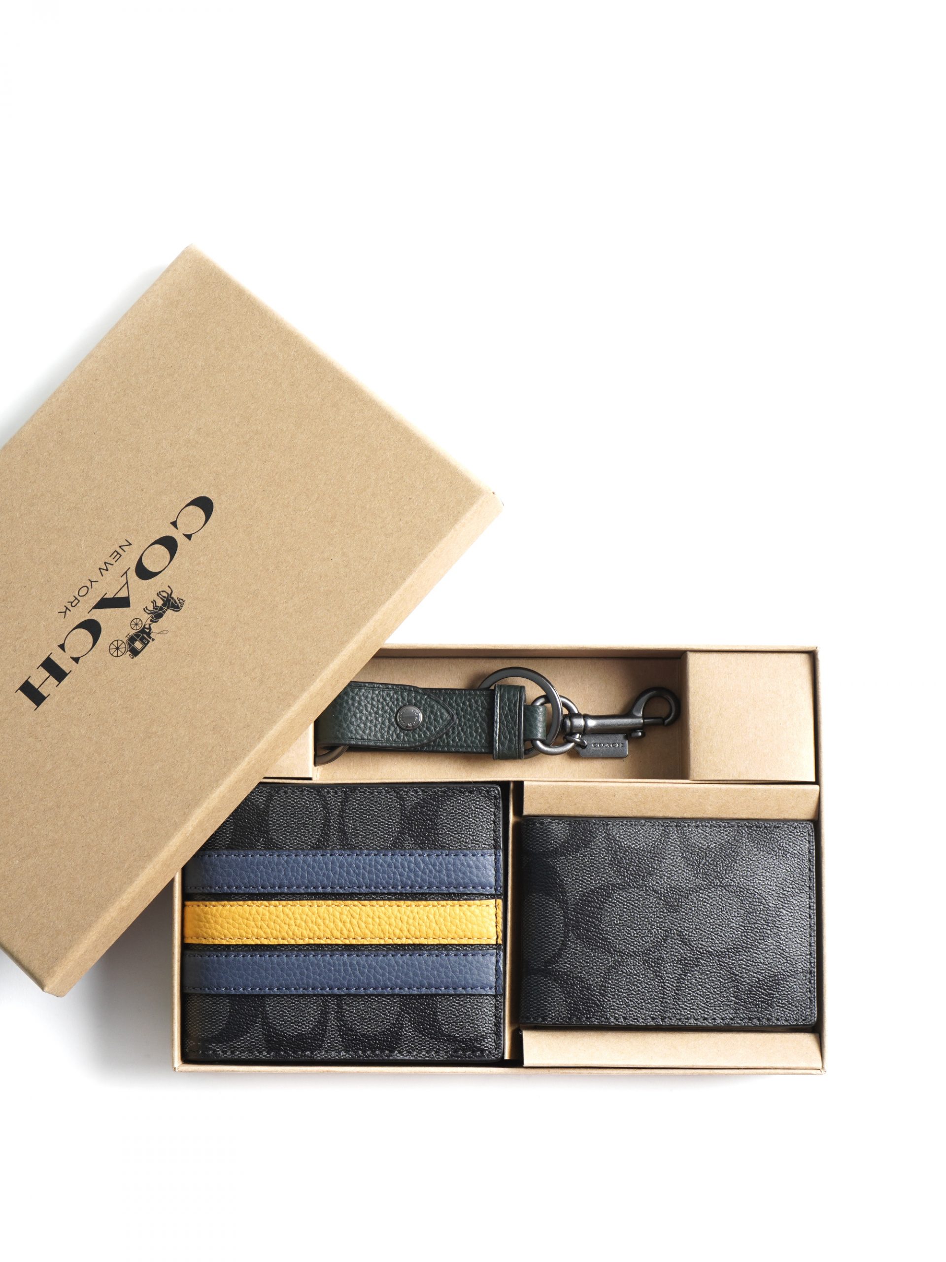 COACH®  Boxed 3 In 1 Card Case Gift Set In Colorblock Signature Canvas