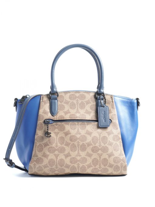 Coach elise outlet satchel denim