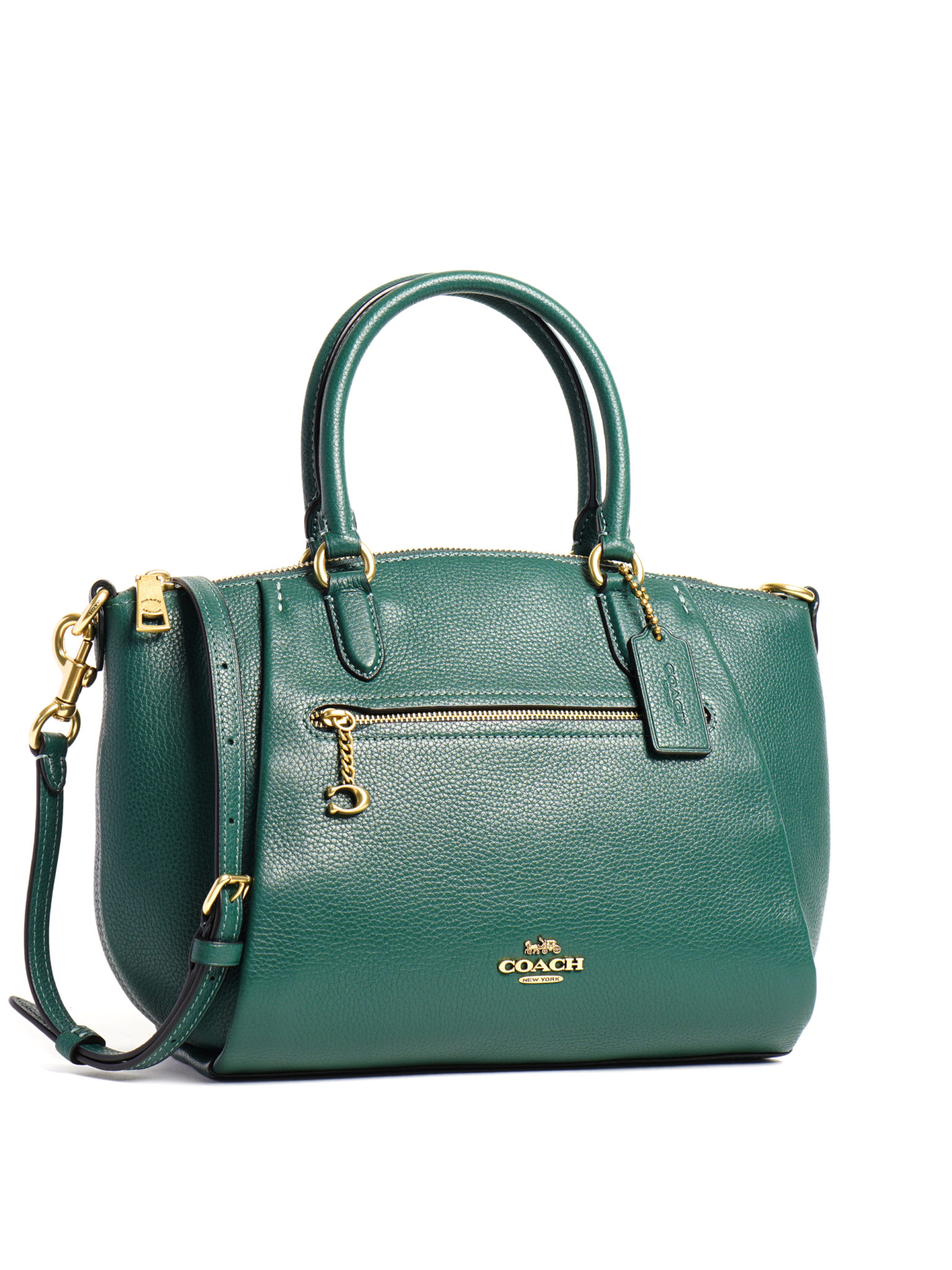 Coach Elise Satchel Dark Pine - Averand