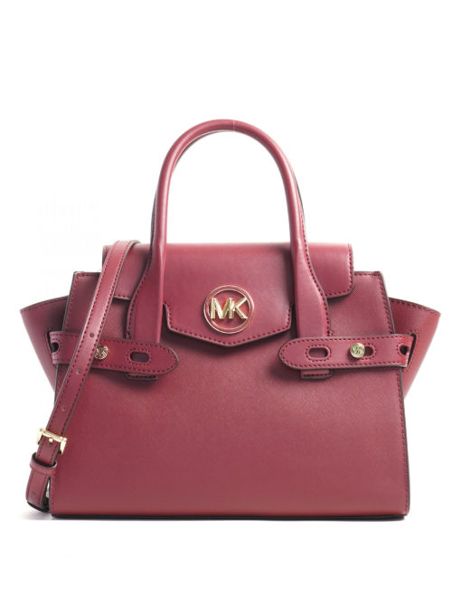 MICHAEL KORS CARMEN MEDIUM FLAP SATCHEL SHOULDER BAG MK MULBERRY