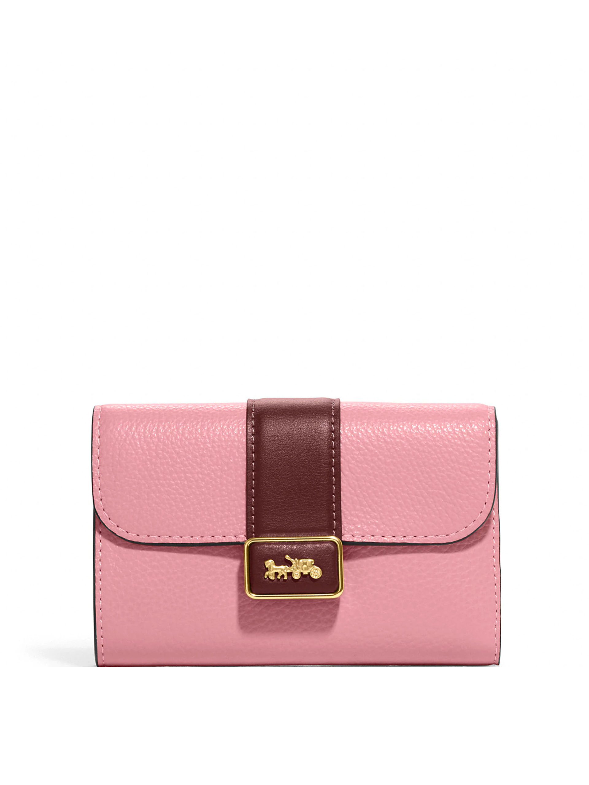 coach shell pink wallet