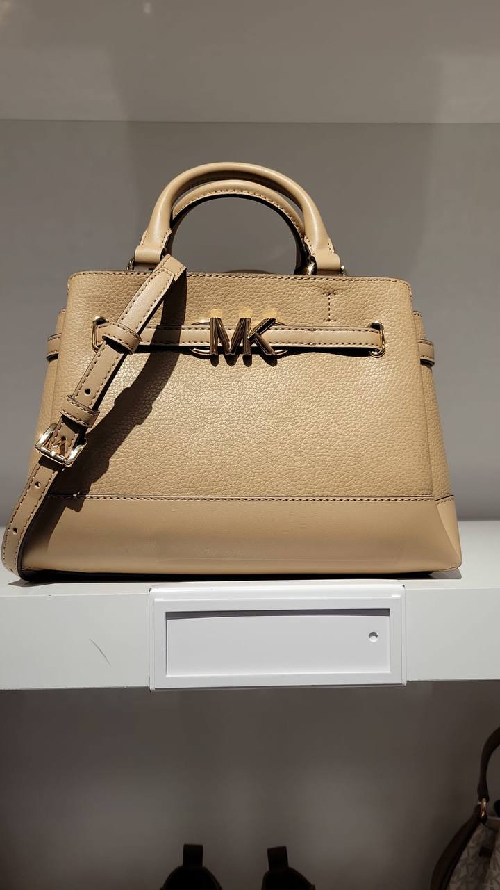 Michael Kors Reed Small Satchel Camel - Averand