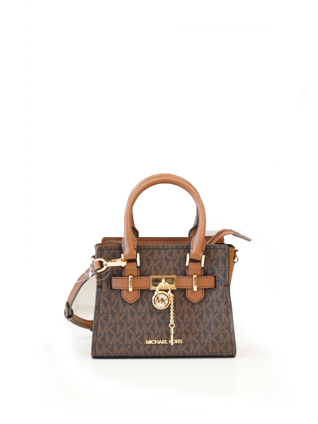 Michael Kors Hamilton XS Satchel Signature Brown - Averand